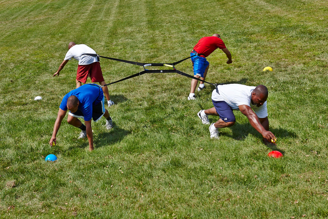 4 WAY TUG OF WAR! It Will Grind you UP! Great for all sports. Gladiator Competition